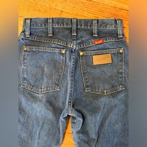 Vintage Wrangler Jeans Womens 5 X 32 Tall 14MWZG Dark Wash Blue Denim Pants